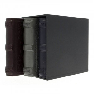 Set 3 albume foto elegance, 10x15, 600 poze, piele eco, cutie decorativa