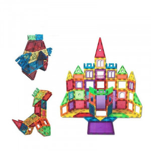 Set constructie magnetic, 106 piese, joc educativ si creativ, varsta 3+, procart - Img 12