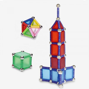 Set constructie magnetic 3d, 138 piese, joc educativ varsta 6+, procart - Img 14