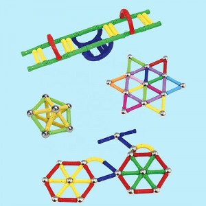 Set constructie magnetic 3d, 230 piese, joc educativ creativ, varsta 6+, procart - Img 19