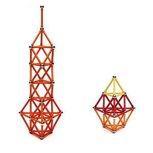 Set constructie magnetic 3d, 350 piese, multicolor, educativ, interactiv, varsta 6+, procart - Img 10