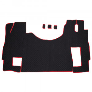 SET COVORASE PIELE ECOLOGICA TRUCK UMBRELLA PENTRU MERCEDES ACTROS EURO 5 1844 MP2 MP3 MP4 NEGRU - Img 2