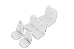 SET HUSE SCAUN DACIA LODGY 7 LOCURI 2013- (BANCHETA FRACTIONATA) TIP 3 CU TETIERE SPATE IN FORMA DE L - Img 2