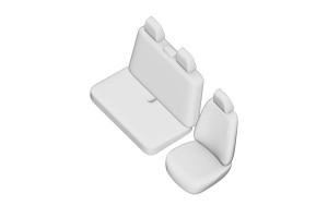 SET HUSE SCAUN RENAULT TRAFIC (2+1) 2004-2014