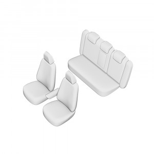 SET HUSE SCAUN VOLKSWAGEN PASSAT B7 SEDAN 2011-2014 (BANCHETA FRACTIONATA) CU TETIERE SPATE IN FORMA DE L - Img 3