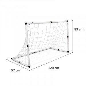 Set poarta cu plasa pentru fotbal, minge, pompa, 120x57x83 cm - Img 14