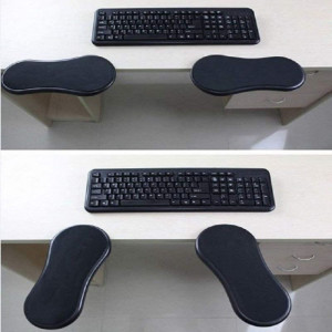 Suport ergonomic de brat pentru birou, corectare postura, unghi reglabil, 28x13.5 cm - Img 1