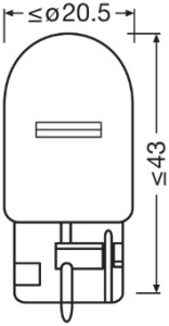 BEC 12V W21W ORIGINAL SET 10 BUC OSRAM - Img 3