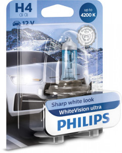 BEC FAR H4 60/55W 12V WHITE VISION ULTRA (blister) PHILIPS - Img 2