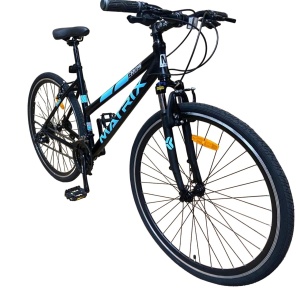 Bicicleta dama 700c hibrid, munte, oras, 21 viteze shimano, v-brake, cadru 17 inch aluminiu - Img 3