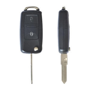 CARCASA CHEIE CONTACT PENTRU VOLKSWAGEN JETTA / PASSAT (B5-B6-B7) / POLO / SCIROCCO / TIGUAN, 2 BUTOANE, CU CHEIE - Img 7