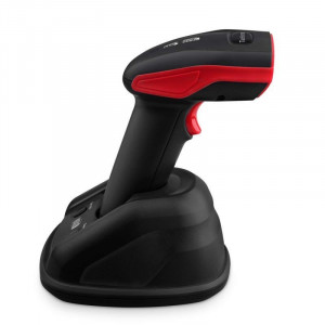 Cititor coduri de bare 2d wireless, raza 400 m, usb, suport andocare, bp - Img 3