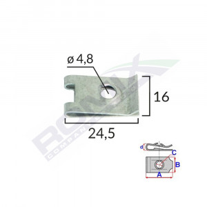 CLIPS METALIC TAPITERIE UNIVERSAL SET 10 BUC - Img 2
