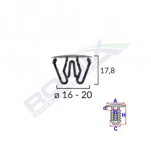 CLIPS UNIVERSAL NEGRU SET 10 BUC - Img 1