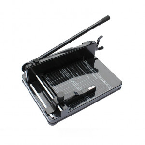 Ghilotina manuala profesionala a4, 400 coli, heavy duty, ghidaj, marcaje, sistem fixare, bright office - Img 7