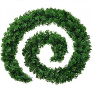 Ghirlanda decorativa luxury pine din crengi de brad artificial, lungime 5.4 m, ace 3d, decor craciun - Img 2