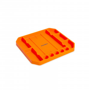 HANDY - Tavă cauciuc pentru unelte, cu compartimente şi riglă - 26 x 23,5 x 2,5 cm - Img 1