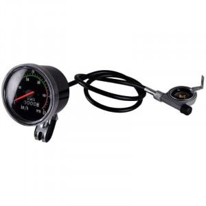 Kilometraj mecanic pentru bicicleta, vitezometru resetabil analog, cablu 86 cm - Img 6