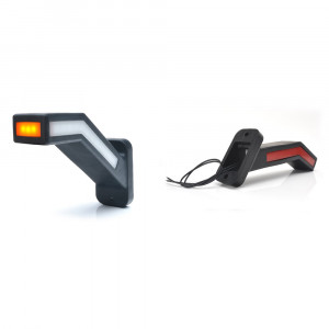 LAMPA GABARIT LED CU BRAT 1165P W168.1, 12V-24V, POZITIE ALB / ROSU / PORTOCALIU DREAPTA WAS