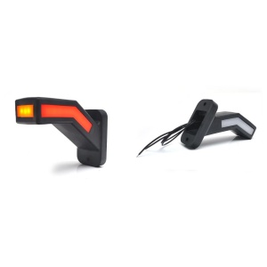LAMPA GABARIT LED CU BRAT 1167L W168.2, 12V-24V, POZITIE ALB / ROSU / PORTOCALIU STANGA WAS - Img 14