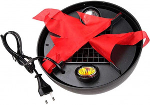 Lampa suspendata cu halogen, efect real flacara, lant inclus, 20 cm - Img 6
