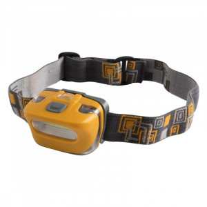 Lanterna frontala, led cob 3w alb cald, 2 moduri iluminare, unghi reglabil