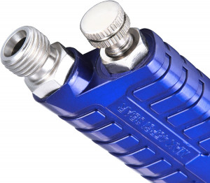Pistol de vopsit cu aer comprimat, capacitate 600 ml, presiune reglabila, duza 1.4, recipient vopsea 10x15 cm - Img 10