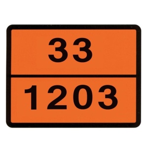 PLACA ADR 33-1203 30X40 CM PETROL HICO - Img 2