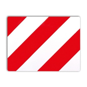 PLACA TRANSPORT AGABARITIC 40X30 CM STANGA PROFIL PVC HICO - Img 2