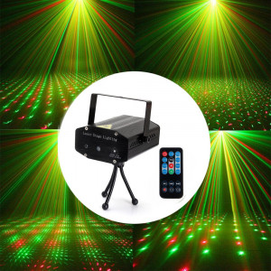 Proiector laser 6 figurine, proiectie rosu si verde, telecomanda, senzor sunet - Img 5