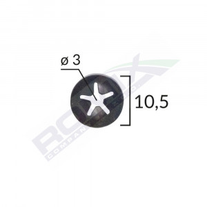 SAIBA FIXARE TAPITERIE UNIVERSAL - NEGRU - 10.5MM SET 25 BUC - Img 1