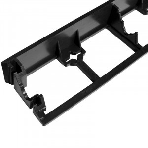 Separator gazon inaltime 4.5 cm, lungime 100 cm, 6 gauri prindere, negru - Img 21
