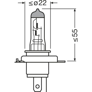 SET 2 BECURI 12V H4 60/55 W NIGHT BREAKER SILVER +100% OSRAM - Img 10