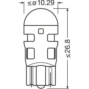 SET 2 BECURI AUXILIARE CU LED 12V (W5W) WHITE 6000K BLI OSRAM - Img 5