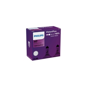 SET 2 BECURI FAR H7 55W 12V VISION PLUS (cutie) PHILIPS - Img 4