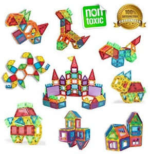 Set constructie magnetic, 106 piese, joc educativ si creativ, varsta 3+, procart - Img 3