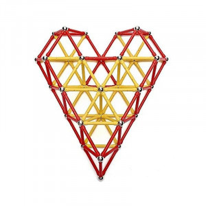 Set constructie magnetic 3d, 230 piese, joc educativ creativ, varsta 6+, procart - Img 10