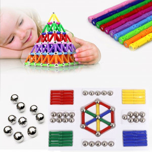 Set constructie magnetic 3d, 350 piese, multicolor, educativ, interactiv, varsta 6+, procart - Img 11