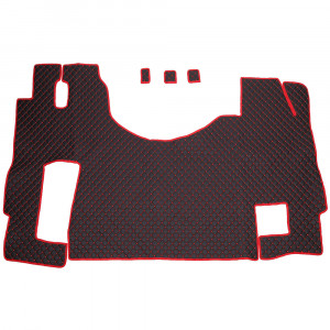 SET COVORASE PIELE ECOLOGICA TRUCK UMBRELLA PENTRU MERCEDES ACTROS EURO 5 1844 MP2 MP3 MP4 NEGRU - Img 3