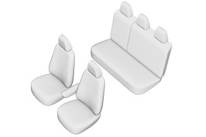 SET HUSE SCAUN DACIA SANDERO STEPWAY 2013-2020 (BANCHETA FRACTIONATA) - Img 2