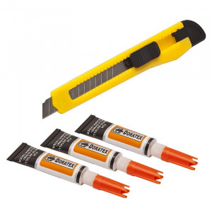 Superglue cu cutit universal 3 x 3 g - Img 1