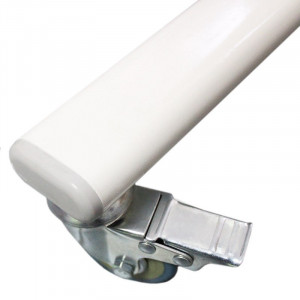 Tabla magnetica doua fete scriere, 90x120 cm, stand mobil cu blocare roti, rama aluminiu - Img 7