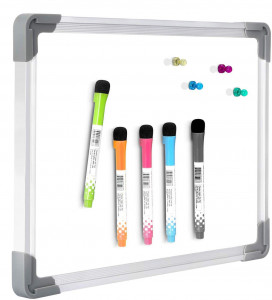 Tablita magnetica 20x30 cm, whiteboard, scriere marker, rama aluminiu - Img 3