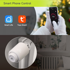 Termostat inteligent pentru calorifer, wifi, android ios, control vocal alexa, programabil - Img 15