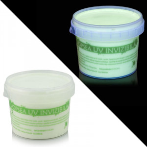 Vopsea invizibila fluorescenta reactiva uv, transparenta verde recipient 30 g - Img 6