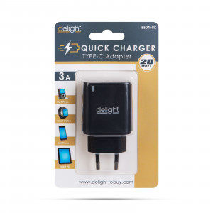 Adaptor - Type-C - încărcător rapid, PD20W - negru - Img 4