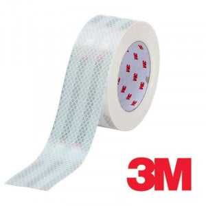 Banda reflectorizanta 3m argintie, latime 4.8 cm, rezistenta la apa - Img 1
