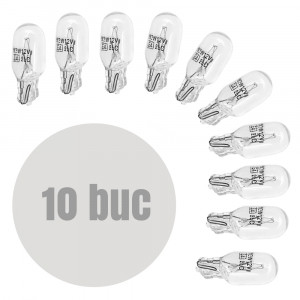 Bec de poziție W3W - T10 12V 3W - set de 10 - CARGUARD - Img 1