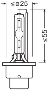 BEC XENON 85V D2S 4100 K XENARC ORIGINAL OSRAM - Img 4