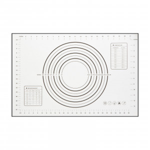 Blat din silicon - cu diagramă pentru întinderea aluaturi - 60 x 40 cm - Img 1